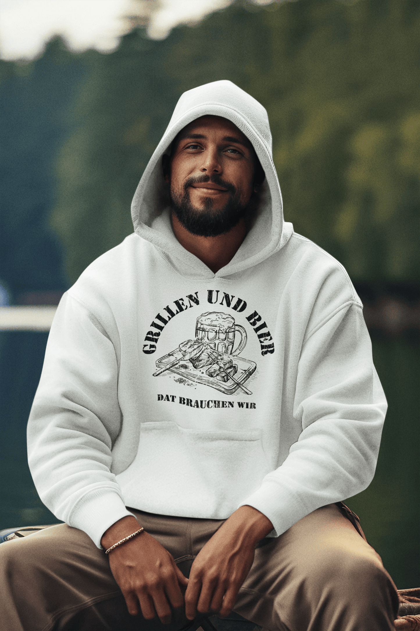 HOODIE - GRILLEN UND BIER