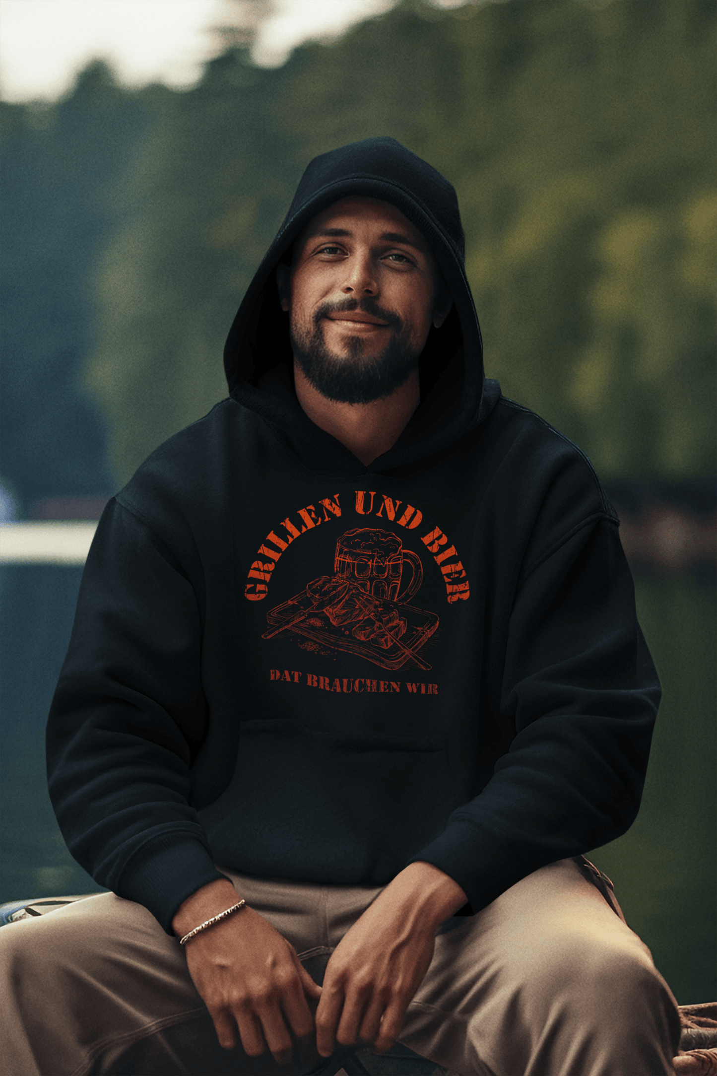HOODIE - GRILLEN UND BIER