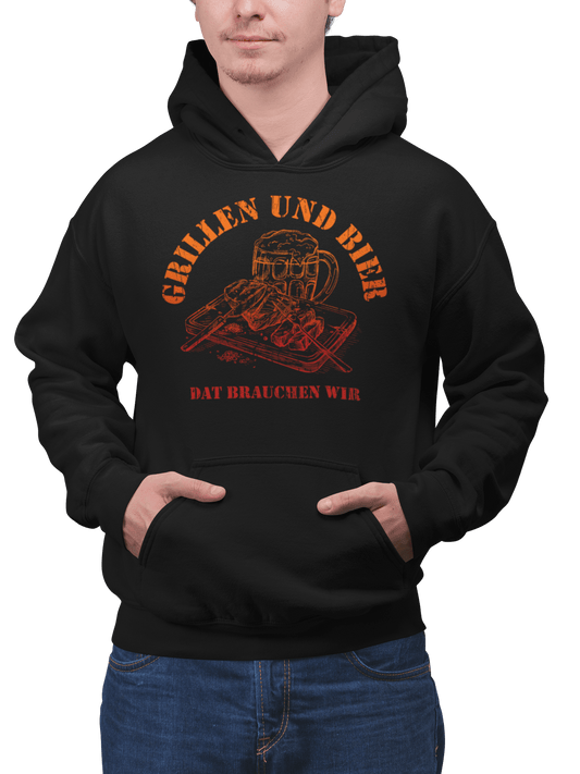 HOODIE -  GRILLEN UND BIER