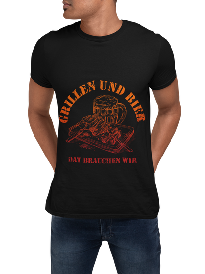 T-SHIRT - GRILLEN UND BIER